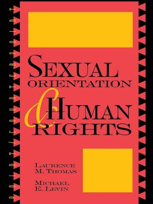 cover image of Sexual Orientation and Human Rights